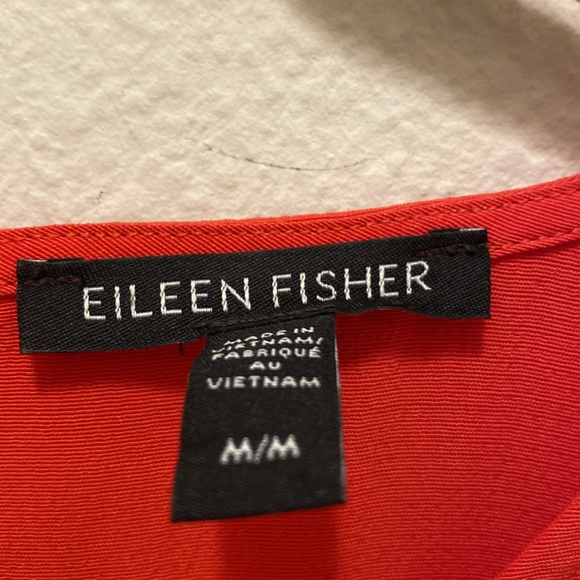 Eileen Fisher Round Neck Tencel & Viscose Crepe Front Slit Maxi Dress - Picture 4 of 8